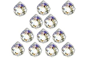 12 Pcs Crystal Ball Prism Suncatcher Rainbow Pendants Maker