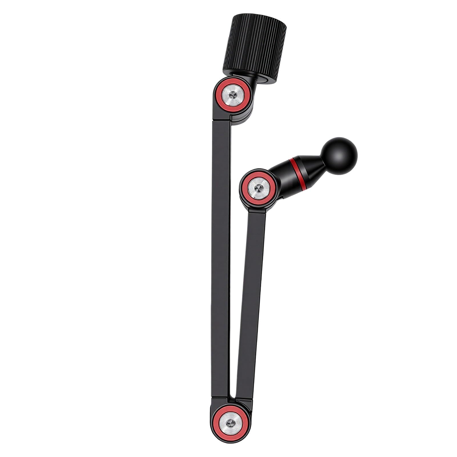 Fockety Supporto portatile per monitor con braccio regolabile (Clip per | Lega di alluminio, rotazione a 360°, supporto regolabile per tablet, compatibile con schermi fino a 17,3 pollici, antiscivolo