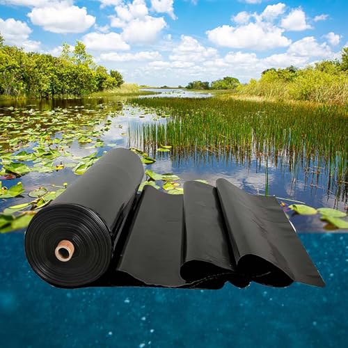 Strapazierfähige HDPE-Teichfolie, wasserdicht, UV- und reißfest, perfekt für kleine Teiche, Fischteiche, Gartenbrunnen, Koi-Pools und Wassergärten (7 m x 4 m