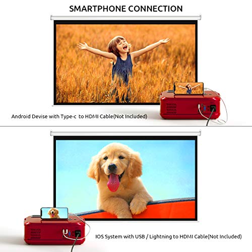 3200ルーメン・1080P HD対応】Crenovaのポータブル Amazon.com: Crenova: Projector