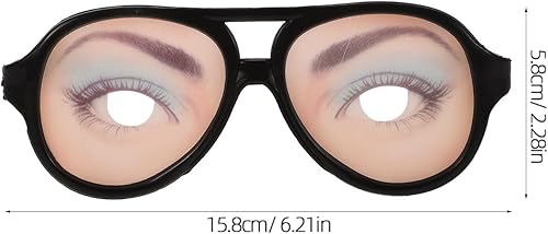 Miniatura 2 de TOYANDONA Divertidos gafas de disfraz de ojos para Halloween, accesorio de fiesta del día de los tontos, 8 piezas (patrón aleatorio)