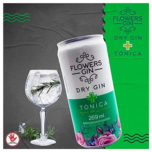 Gin Tônica Flowers Flowers Sabor LIMAO 269Ml