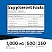 Nutricost BCAA 1000mg, 500 Capsules (250 Serv), 2:1:1 Branched Chain Amino Acids (500mg of L-Leucine, 250mg of L-Isoleucine and L-Valine)