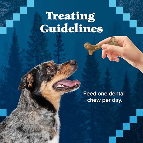 Blue Buffalo Wilderness Wild Bones Grain-Free Dental Chews Dog Treats, Large, 27-oz Bag, (Pack of 2) - image 8