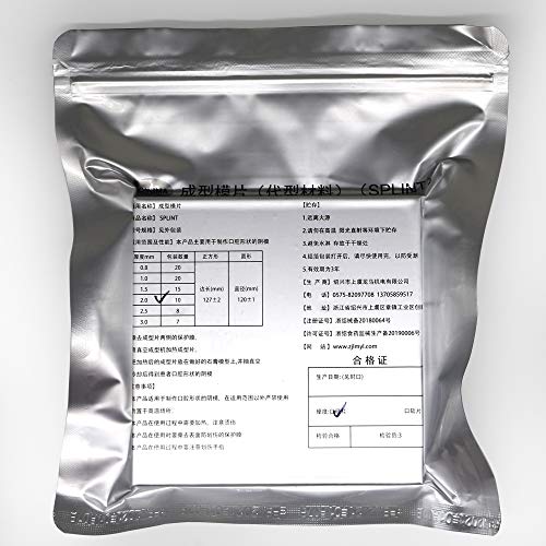 10 Sheets 2.0MM Dental Hard Splint, Thermoforming Materials for Vacuum Forming Machine 5''x 5''