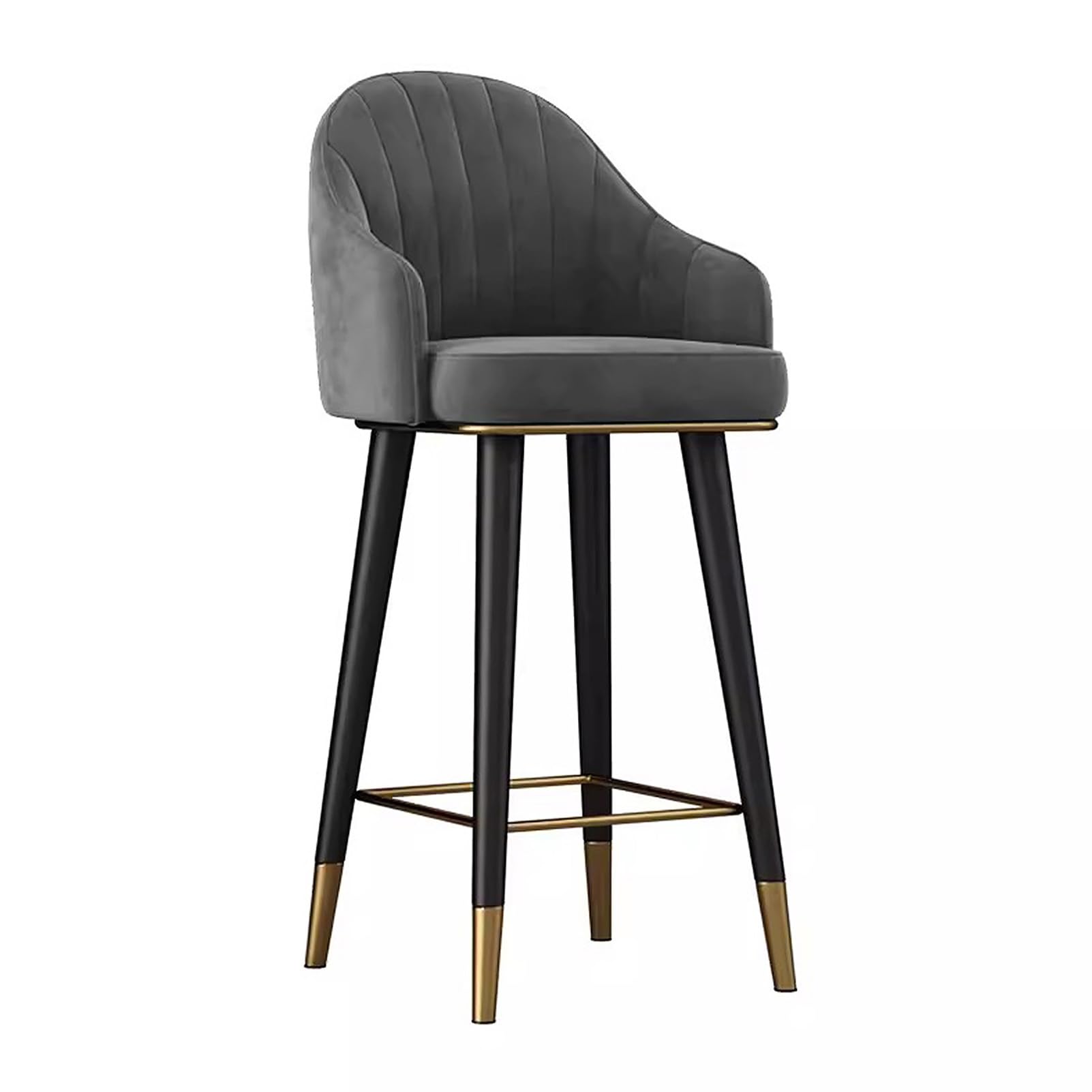 Tabouret de bar pivotant en velours pour votre îlot de cuisine et repas chaleureux