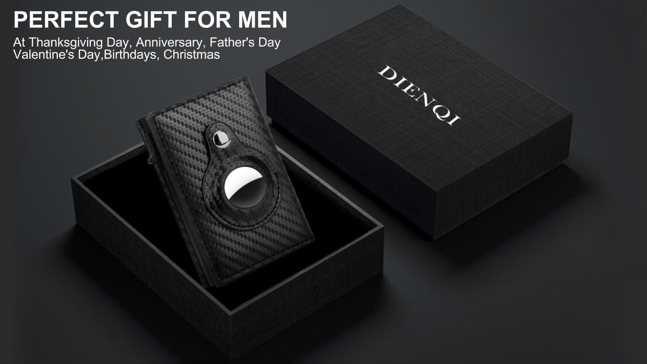 Amazon.com: DIENQI AirTag Wallet for Men: Pop Up Bank Credit Card