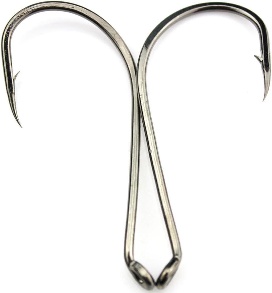 Luengo 100pcs 1/0 9/0 Octopus Fishing Hook High Carbon Steel Fishing Hook Saltwater for Bass Fishing
