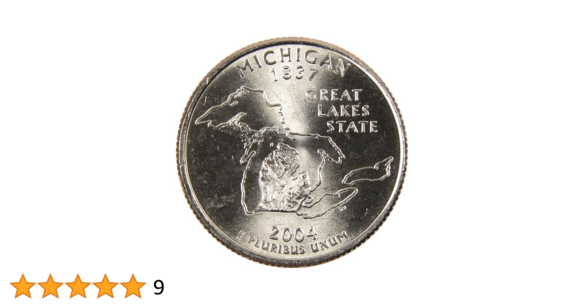 【新品未開封】2004年発行 ミシガン州Quarter 1 バンク•ロール 2004-S Silver Michigan Quarter (#214G) | eBay
