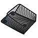 Lzttyee Magnetic Metal Mesh Pencil Holder Storage Basket for Refrigerator/Whiteboard/Magnetic Surface in Kitchen or Office (Black)