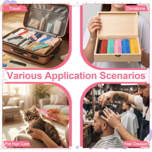 150 Peines Plásticos de Colores Mixtos para Mujeres miniatura 7