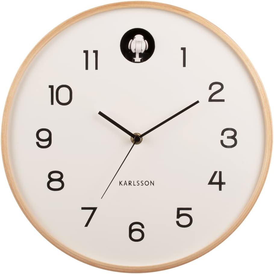 Karlsson Natural Cuckoo Wall Clock – WHITE (KA5886WH)