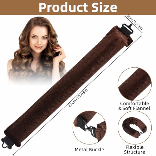 Toaren 4 Piezas Unidades de Rizos de Pelo Sin Calor,Rizadores para Dormir,Rizador de Pelo Sin Calor con Gancho para Cabello Largo y Medio para Todo Tipo de Cabello,Herramientas de Peinado Bricolaje - imagen 2