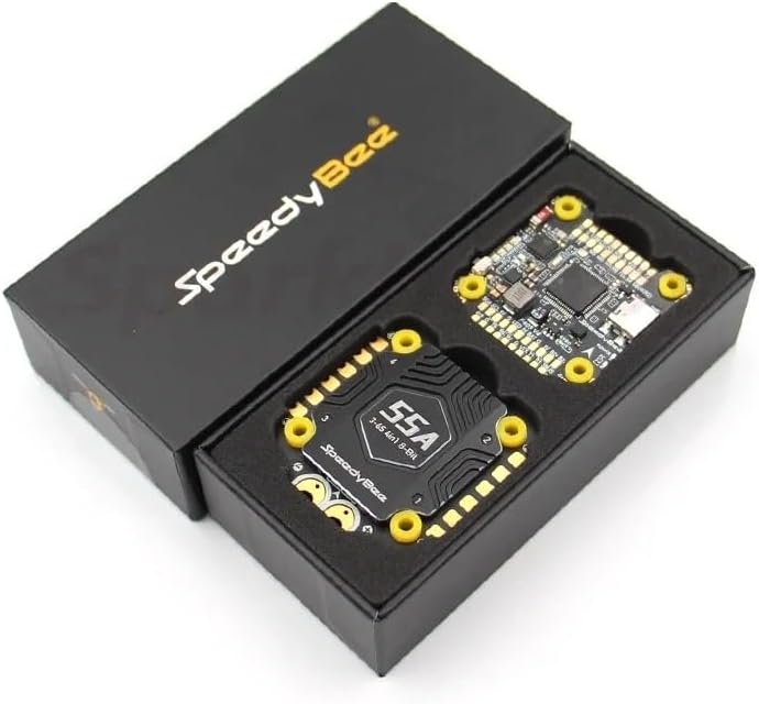 SPARKHOBBY SpeedyBee F405 V4 BLS 55A Stack ICM42688P F405 V4 FC BLHELIS 55A 4in1 ESC 3~6S Lipo 30x30mm for RC FPV Racing Drones DIY Parts (SB-F4V4-55-STACK)