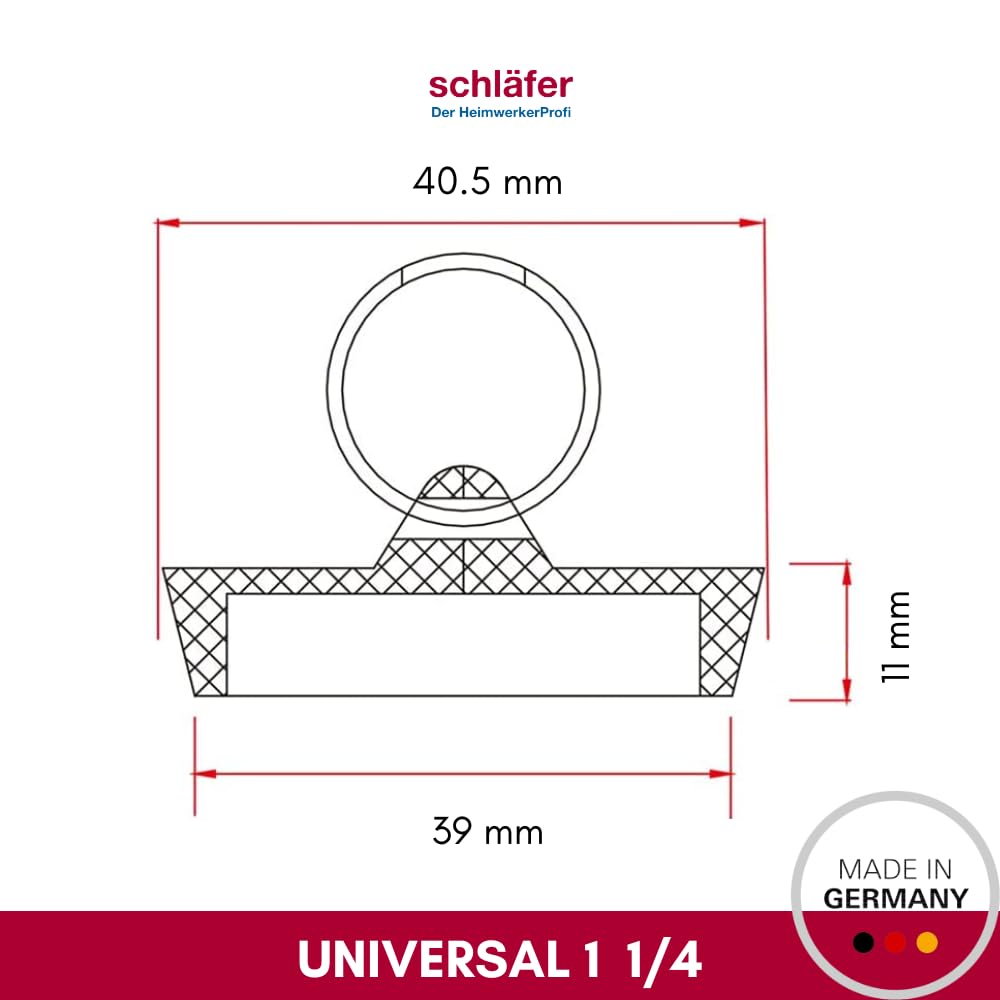 Schläfer 400113 - Bec De Robinet Mural Universel, Bec Chromé En Forme