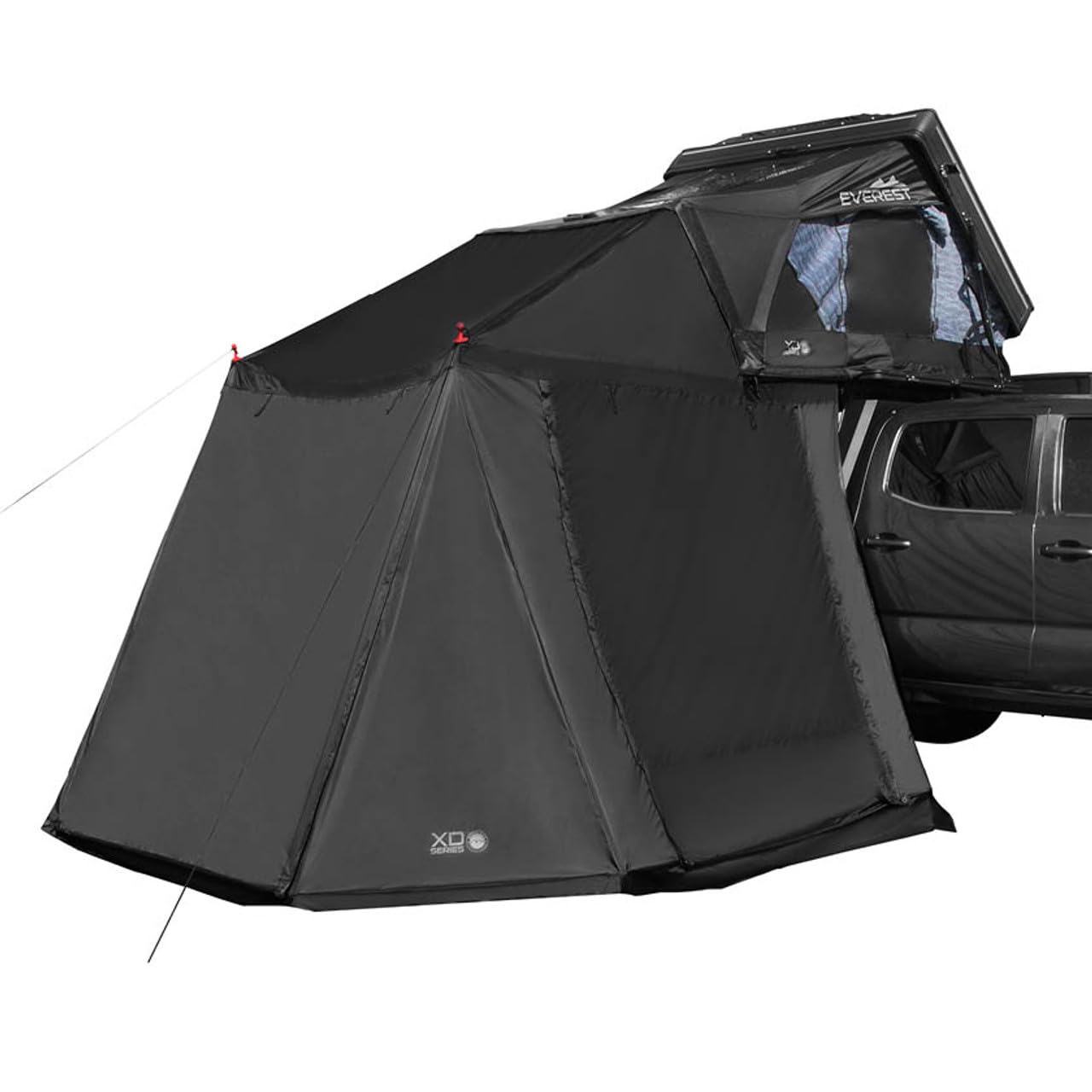 Overland Vehicle Systems XD Everest Annex Room Roof Top Tent Extension - Black Body Grey Trim (XD Everest Annex Room 4 Person)