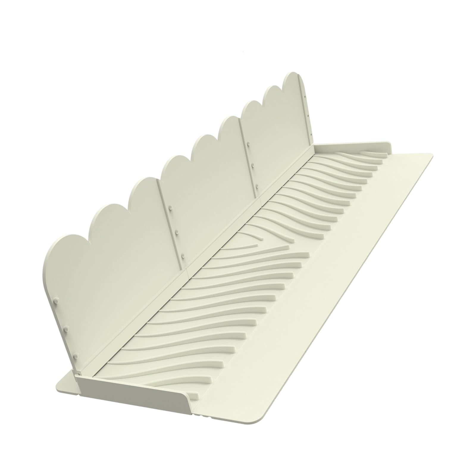 Hsioluted Customizable Sink Edges Splashes Silicone Water Barrier with Suction Base Flexible Drainages Protector for Home Silicone Splashes Guard for Kitchen Sink