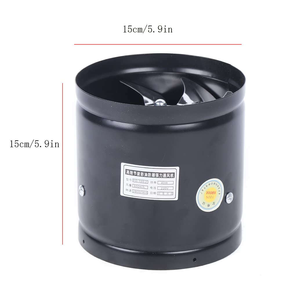 Ventilador extractor de aire para conductos, ventilador axial, ventilador industrial, extractor de aire para cocina, salón, fábrica, hotel, potente, bajo ruido