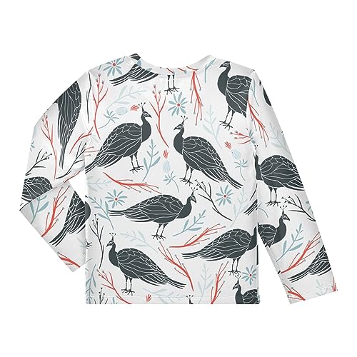 Image of CaTaKu Boys Swim Shirt Long Sleeve Rash Guard for Boys Toddler Rashguard Water Sun Shirt UPF+ 50 Swimwear