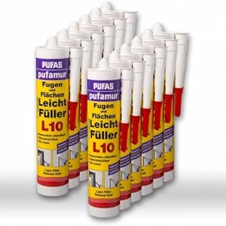 12 x Pufas Pufamur Fugen und Flächen Leichtfüller L10 310ml Weiß