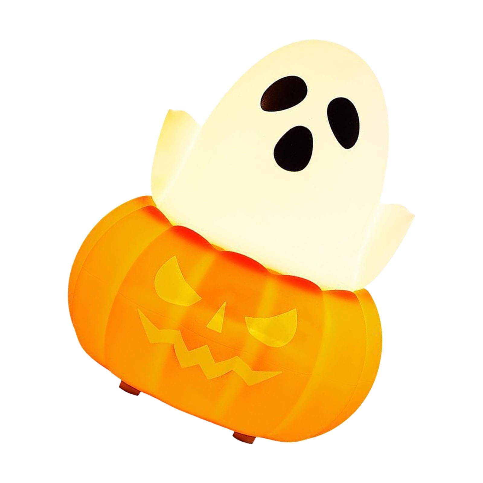 APGLSXY Silicone Night Light Halloween Pumpkin Night Lamp Novelty Bedside Desk Lamps Boys Girls Baby Children Silicone Light