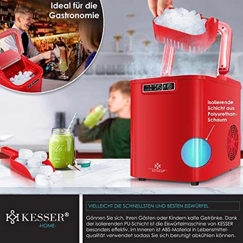 KESSER® Eiswürfelbereiter | Eiswürfelmaschine Edelstahl | Ice Maker | 12 kg 24 h | Zubereitung in 7 min | 2,2 Liter… – Bild 5