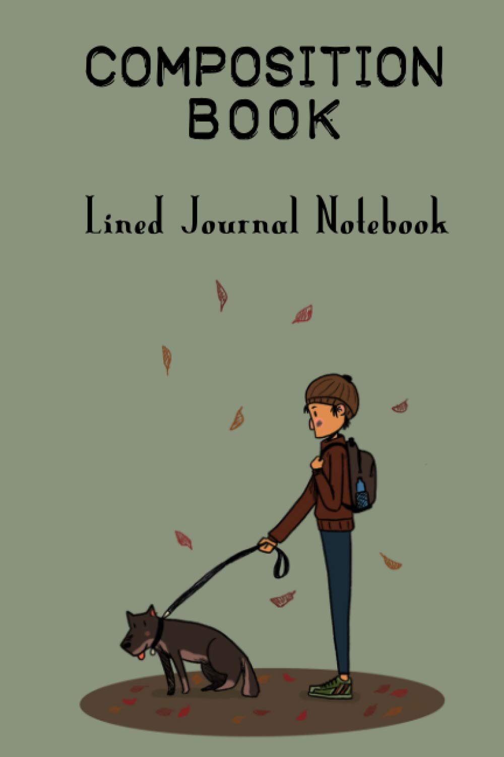 COMPOSITION BOOK : Lined Journal Notebook with Dog Theme /9x6-100 Pages /Glossy: Notebook/Journal/COMPOSITION BOOK/ Lined Journal Notebook Dog, 9x6 100 Pages,Glossy,Soft Cover