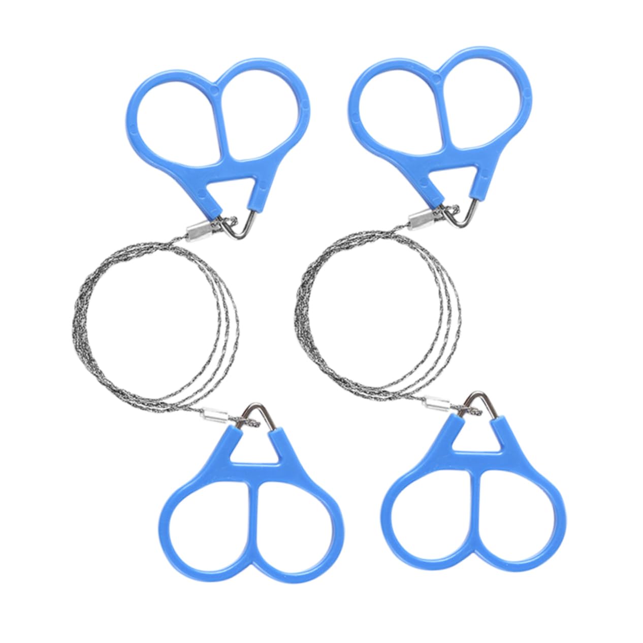 NULYLU Outdoor Saws 2pcs Emergency Wire Saws Stainless Steel Fretsaw for Survival and Camping Supplies