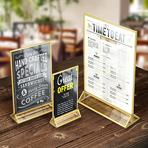 Efuturetime 6PCS Porta Menu da Tavolo A6 in