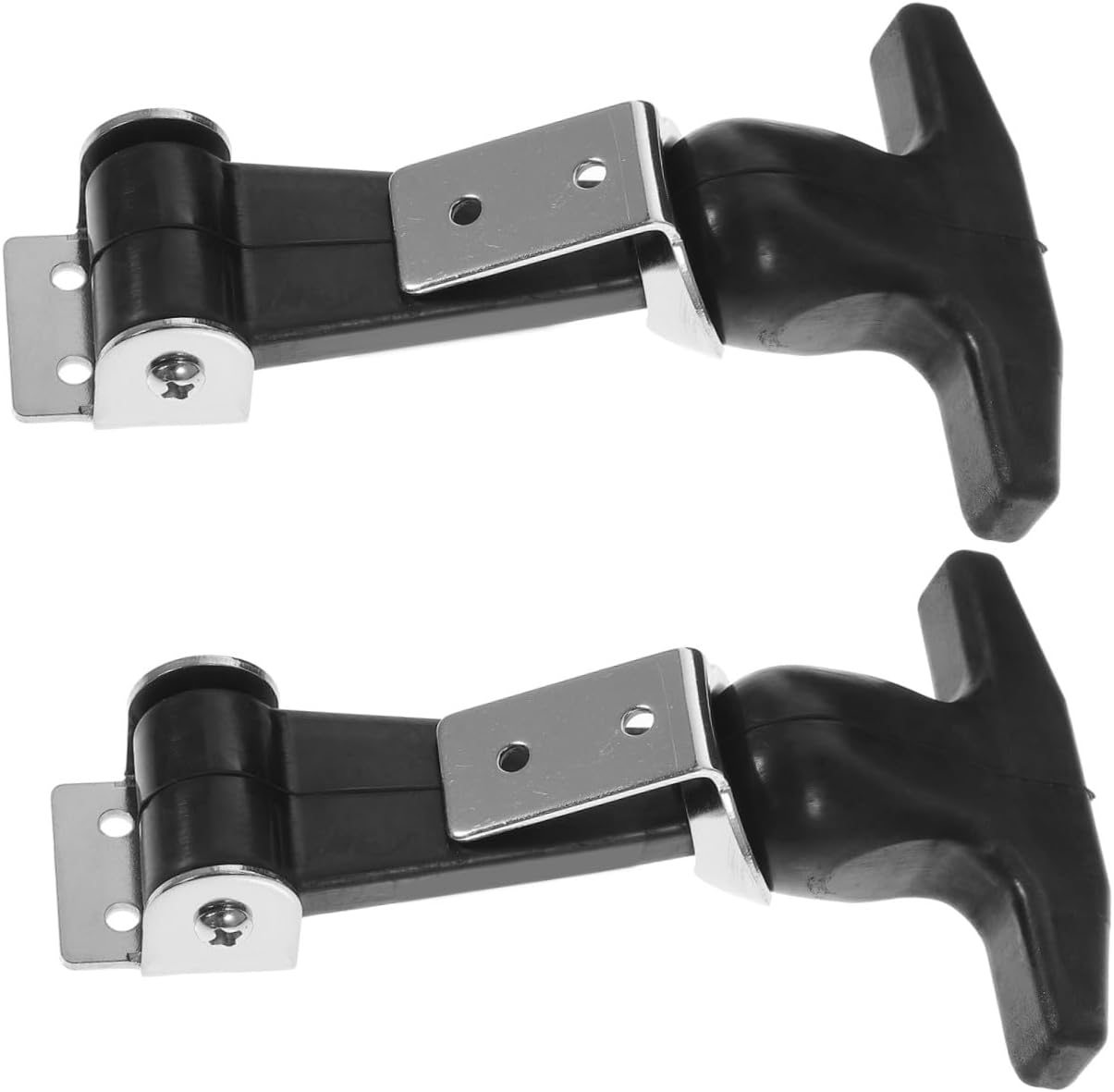 NUOBESTY 2Pcs Stainless Steel T Handle Draw Latch Flexible Hasp for Automotive Tool Box Cooler and Cart Applications Comfortable Grip and Vibration Absorption