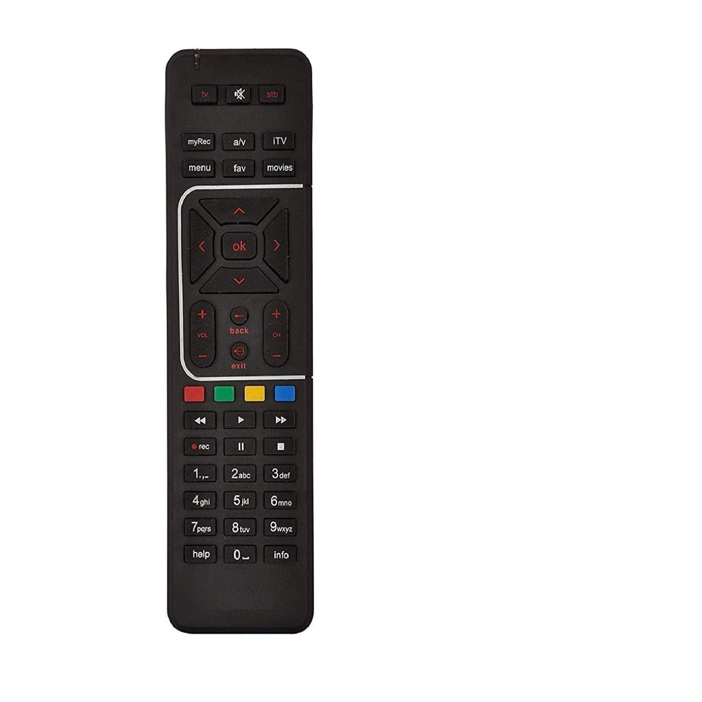 Original Remote for Airtel DTH Remote Original Compatible (with Airtel Digital Dish TV DTH Television, Setup Box Remote Compatible for SD and HD Recording)-image-4
