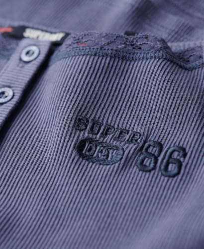 Superdry Dames Caraco Boutonné A Motif Athletic Essentials - vue 6