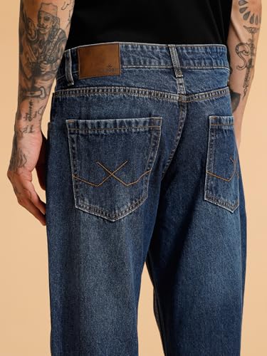 Image of WROGN Men's Anti Fit Jeans | Mid Rise | Jeans for Man