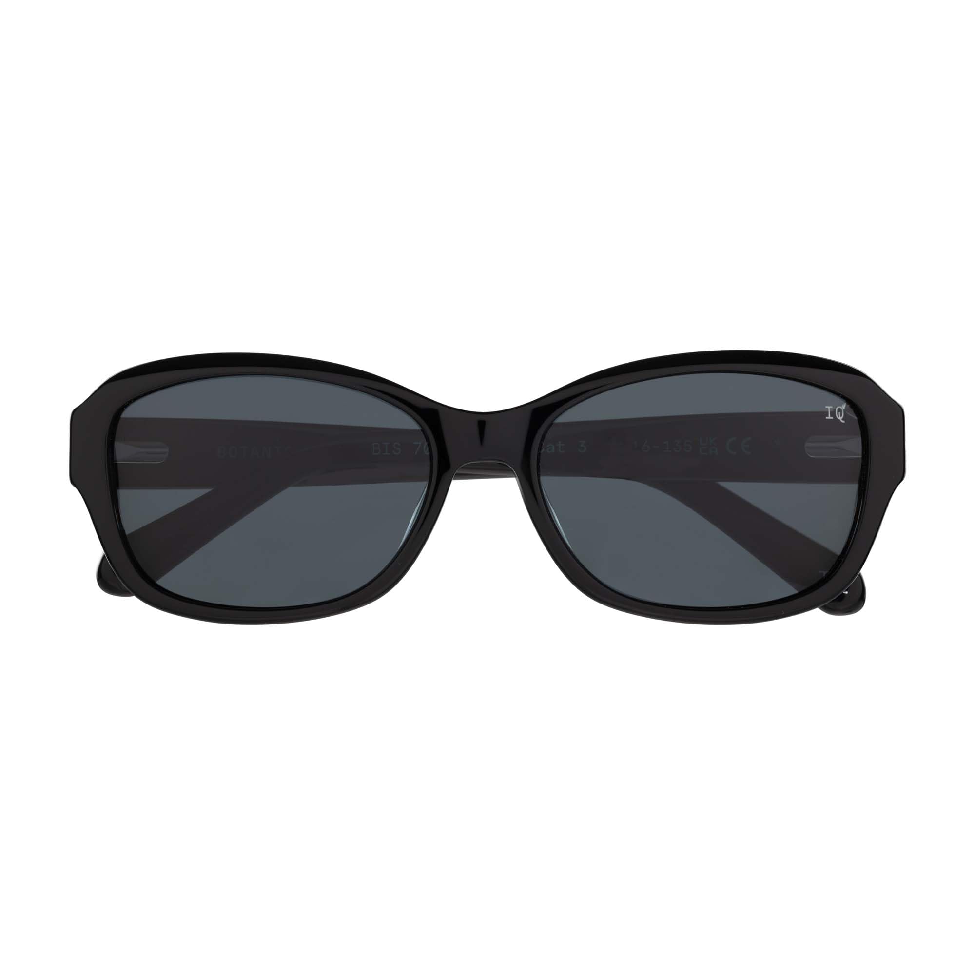 BOTANIQ Owalne okulary octanowe w kolorze czarnym dla kobiet, opcjonalnie z ostrością widzenia (model BIS-7028-144)