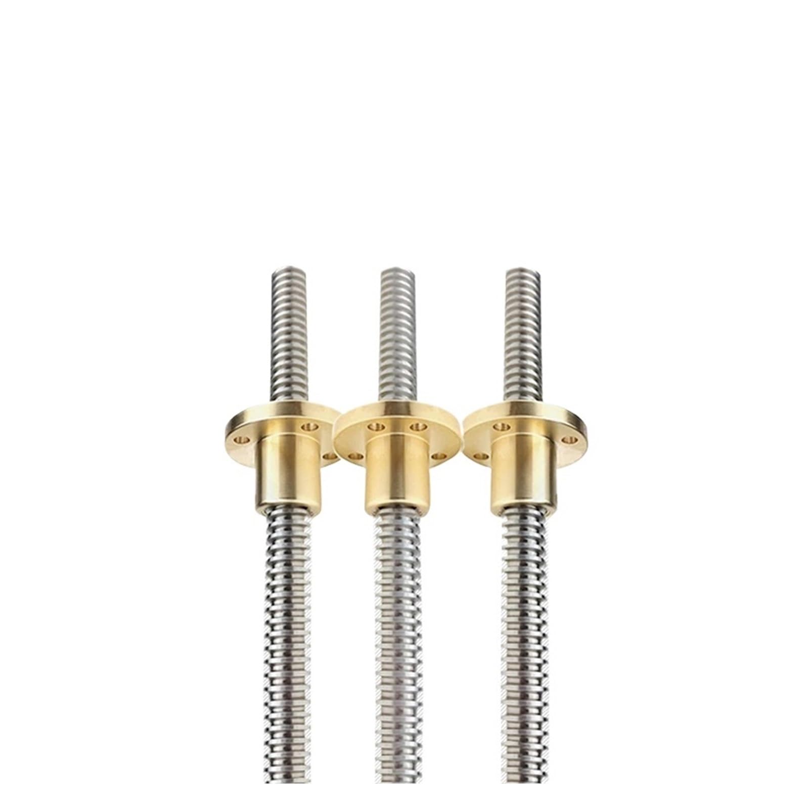 Metal Ball Screw nut 1pcs T16 Lead 8mm Trapezoidal Screw Nut Length 100-900mm 3D Printer Stepper Motor Machines Parts(200mm)