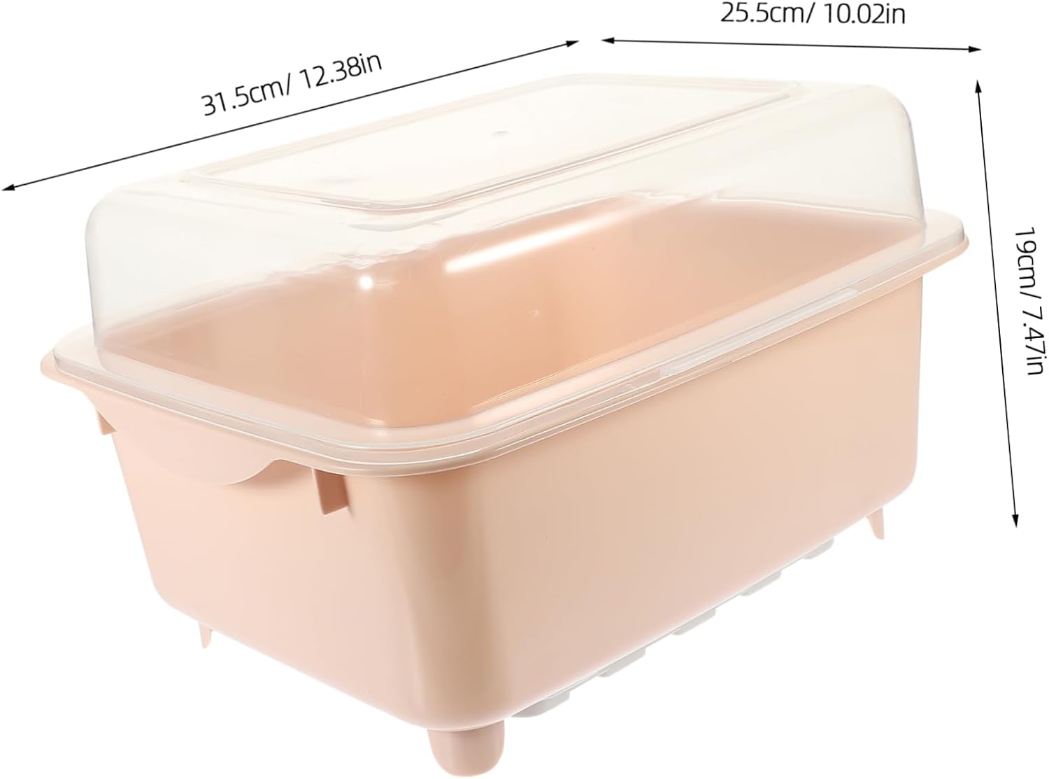 SECFOU Draining Dish Rack Large Capacity Kitchen Sink Dish Drainer Drying Rack Style