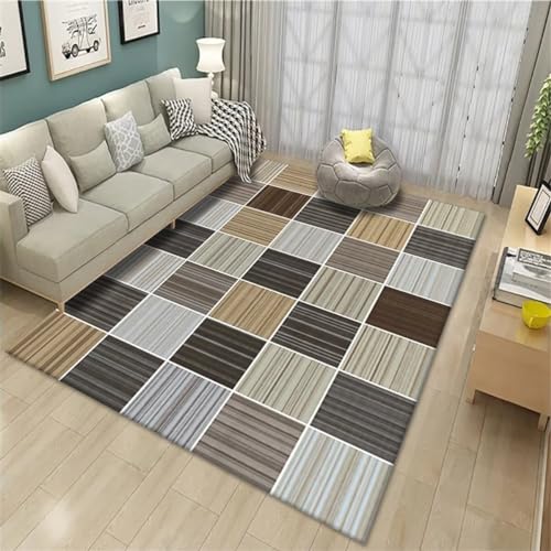 Tapis enfant 200X300CM anti-tache et lavable pour salon moderne