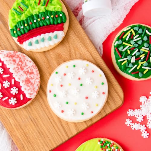 Image of Sweets Indeed Sprinkles, 4 Pack, Edible Sprinkle Mix, Perfect for Cake Decorations, Baking, Ice Cream, Cookies, Cupcake Topper (Dye Free Holiday)