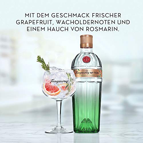 Tanqueray N° TEN | Destillierter Gin | The Citrus Heart Edition | Grapefruit- & Rosemarin - Geschmack | 45,3% vol… – Bild 3