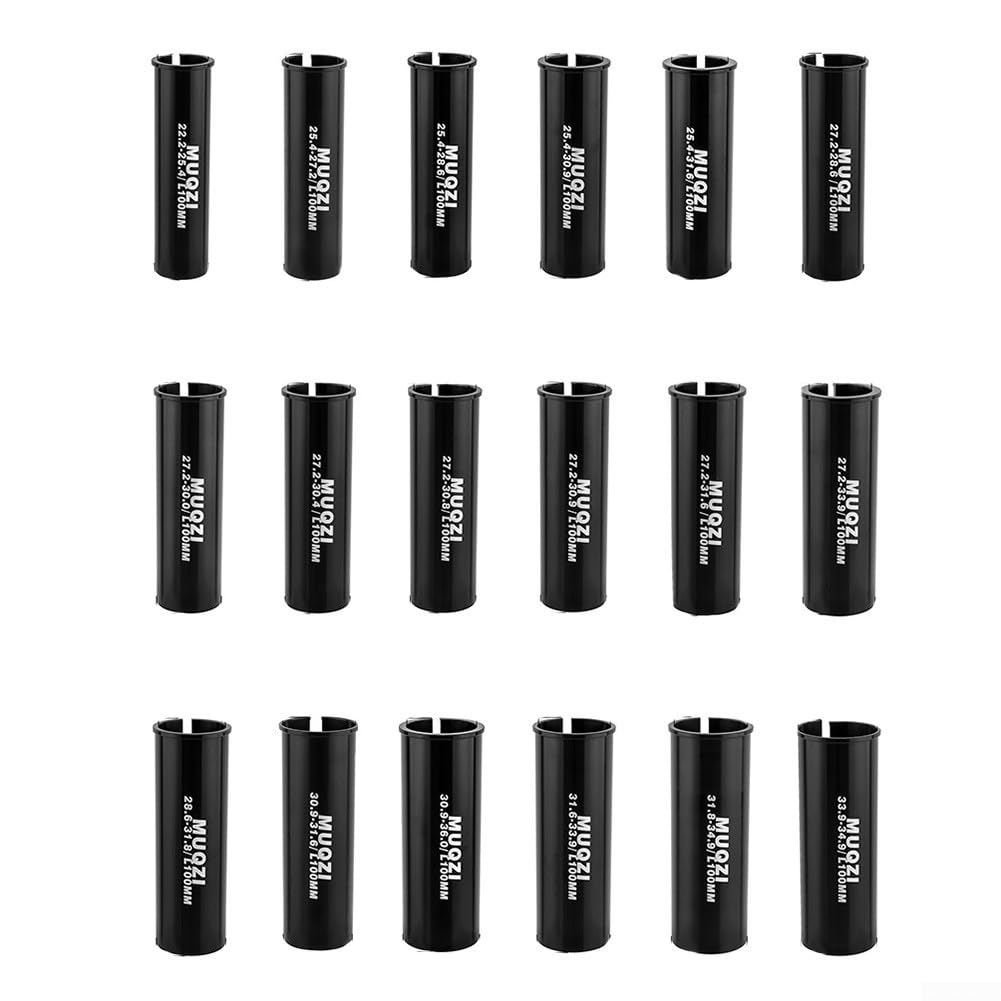 Réducteur De Tube De Selle Vélo – Alliage Aluminium 6061, Longueur 100 Mm | Adapte Différents Diamètres (ex: 27,2 à 31,6 Mm)