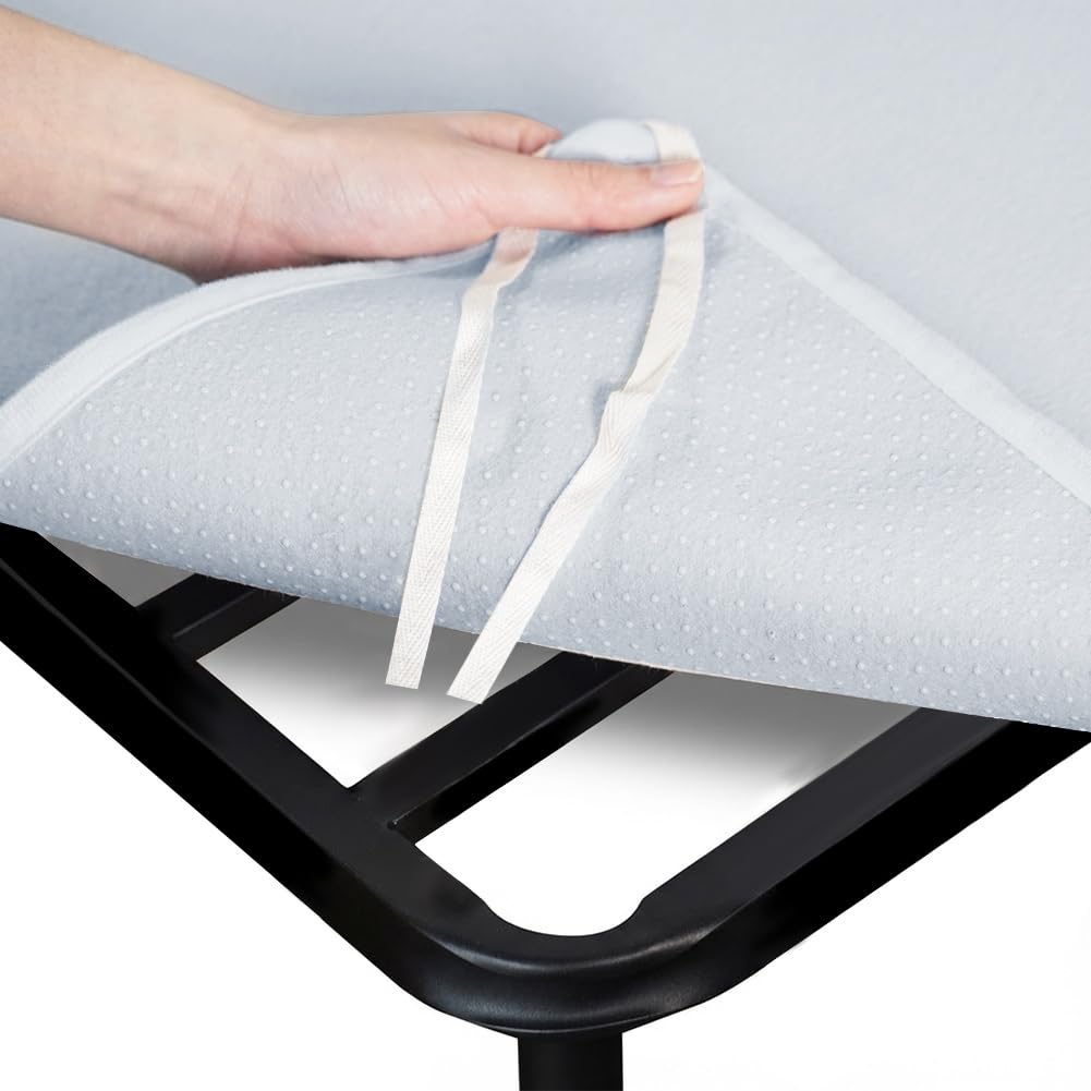 Mattress Slide Stopper and Gripper, Mattress Non Slip Pad for Bed Mattress, Non Slip Rug Pad Underlay Protector Keep Bed and Topper Pad from Sliding for Sofa (Grey, 35 x 78 inch(with Straps))