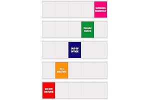 Office Door Sign, (10"X3", Silver), Lets Others Know Whether You're Available Or Not For Office