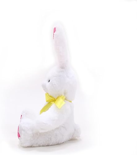 Miniatura 4 de Plushland Conejito de Pascua, suave y encantador conejo de zanahoria de primavera, juguete de peluche para niños y niñas, decoración de Pascua,