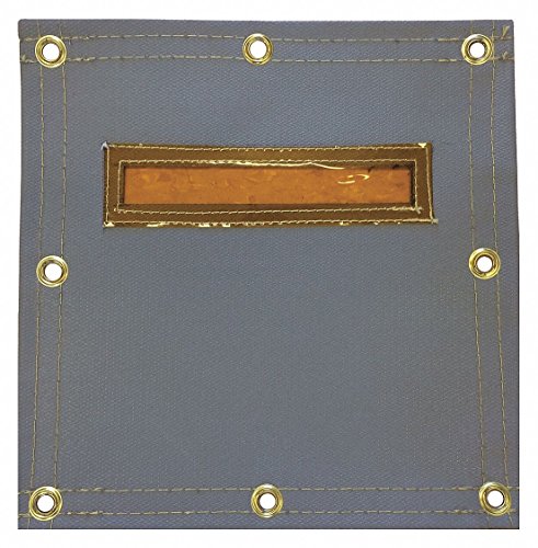 Welding Screen, 8 ft.W, 6 ft.H, Gray