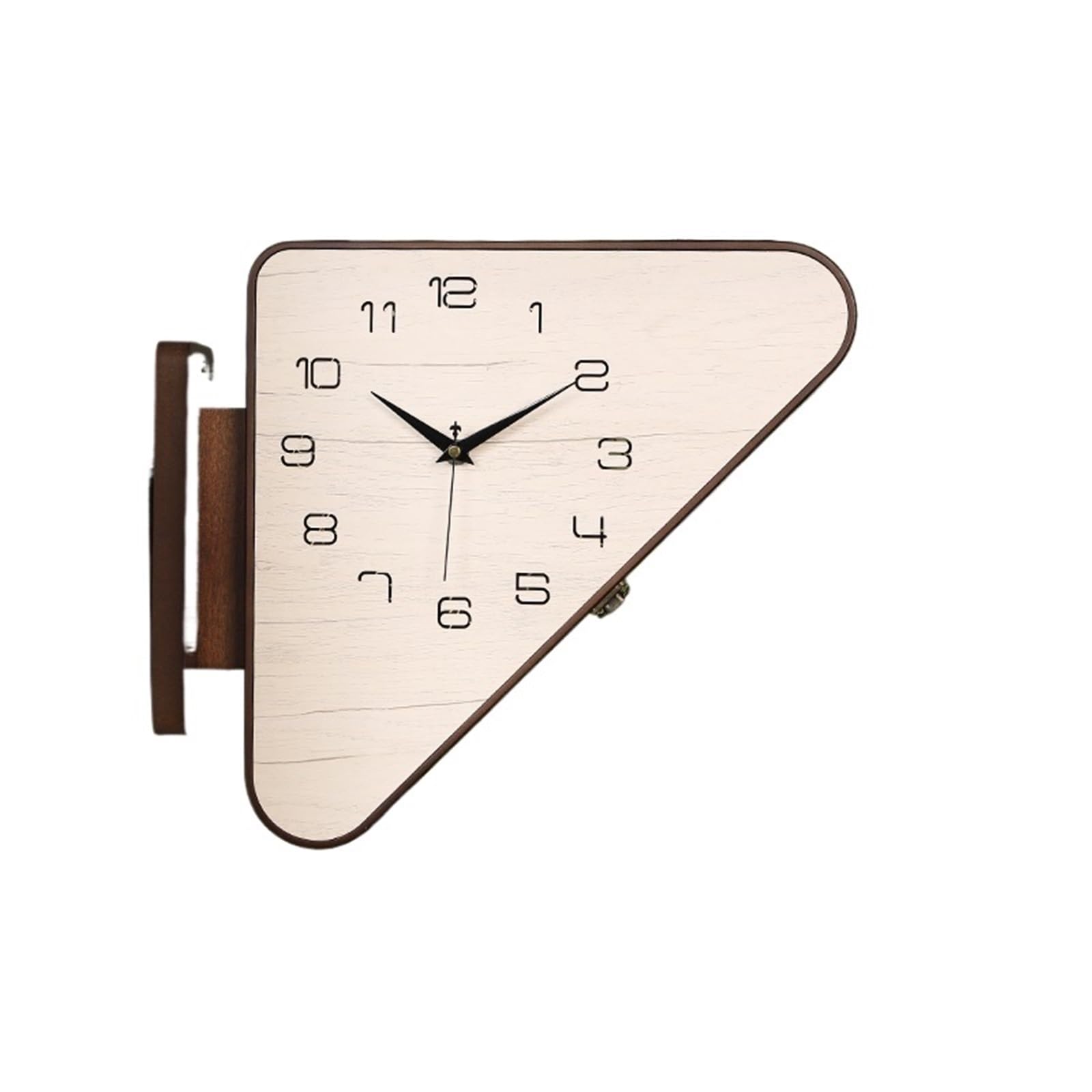 DJSKLDF Wall clock 2025 Modern Dual-Sided Wall Clock Minimalist Corner Hanging Timepiece Contemporary Silent Non-Ticking Pendulum Living Room Decor(Triangle)