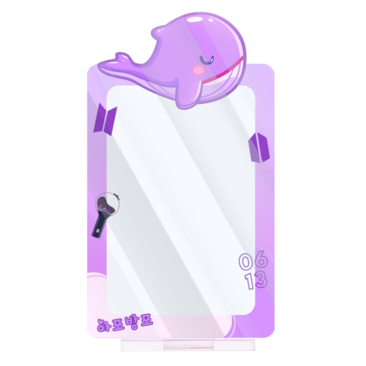 Careflection BTS Take Two inspired Cute Whale ARMY Kpop photocard holder frame photo stand standee-picture-10