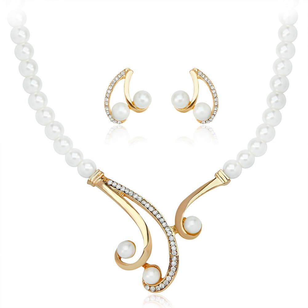 Shining Diva Fashion Latest Stylish Design Fancy Pearl Necklace Jewellery Set for Women (15462s) (B0CV4XGQC9) Amazon Price History, Amazon Price Tracker