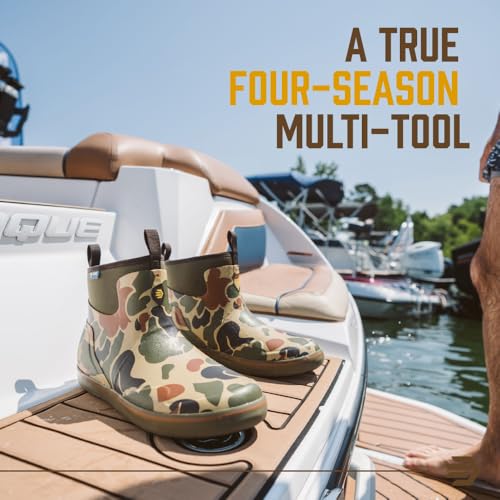 Image of LaCrosse Alpha Deck Boot 6-Inch - Waterproof Shoes for Men - Slip-Resistant Outsole & Deck Boots for Men - Quick-Dry Air-Circ Lining & Fishing Shoes