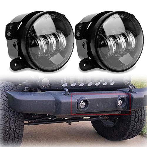 Image of LX-LIGHT 4 Inch 60W LED Fog Light with EMC Compatible with Jeep Wrangler TJ LJ JK Dodge Journey Front Bumper Lights(Pair)