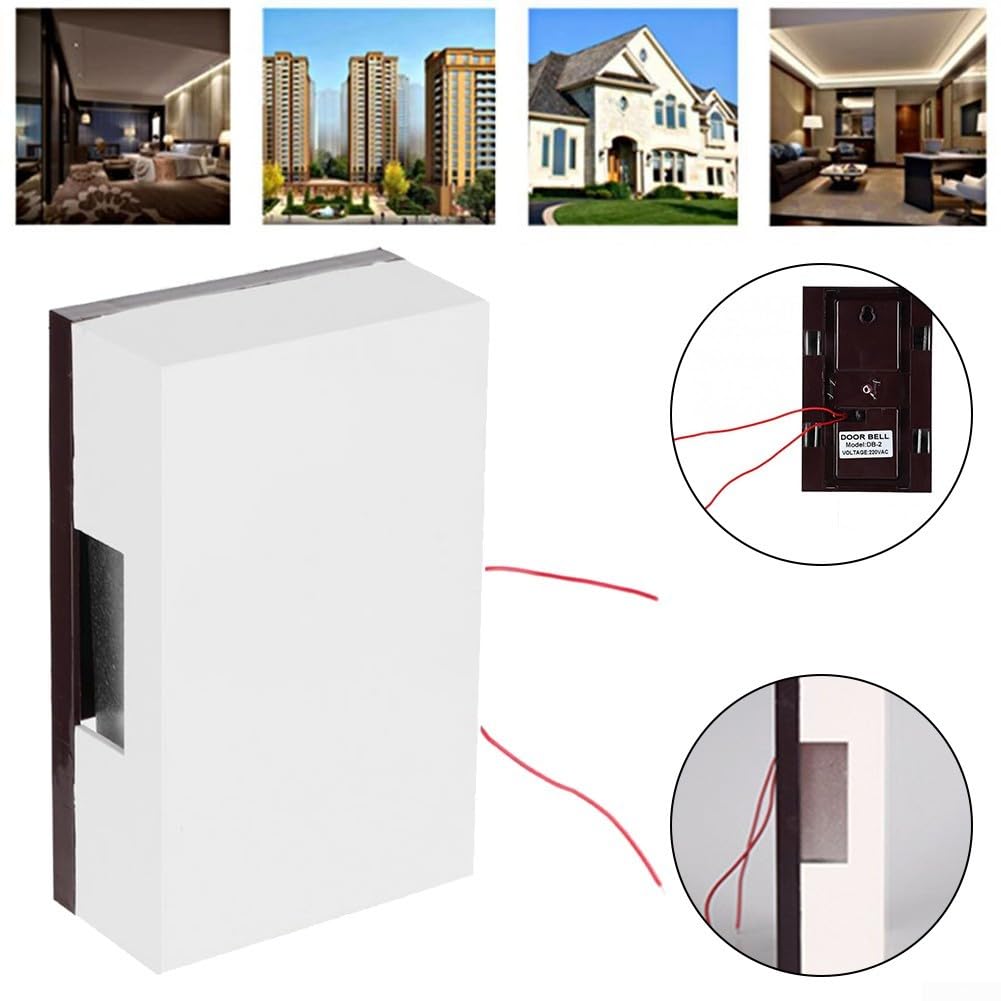 Il campanello cablato a prova di fuoco ABS Shell 220V garantisce la sicurezza mentre migliora il tuo arredamento per case/hotel